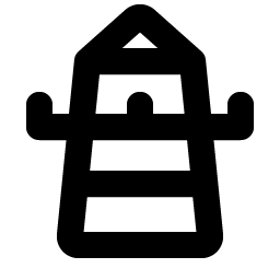 lighthouse bold icon