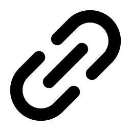 link simple bold icon