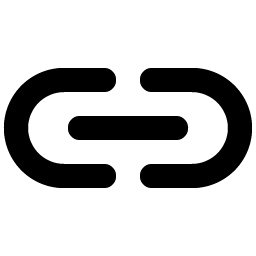 link simple horizontal bold icon