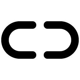 link simple horizontal break bold icon