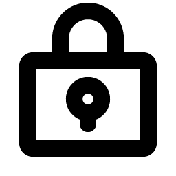 lock key bold icon