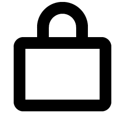 lock simple bold icon