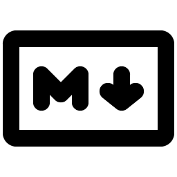 markdown logo bold icon