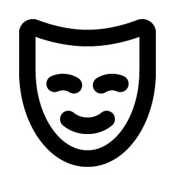 mask happy bold icon