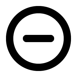 minus circle bold icon