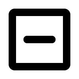 minus square bold icon