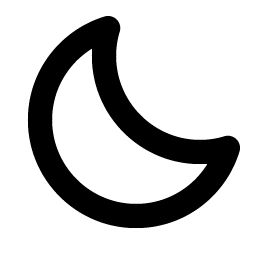 moon bold icon