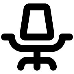 office chair bold icon