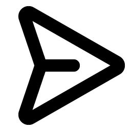 paper plane right bold icon