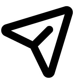 paper plane tilt bold icon