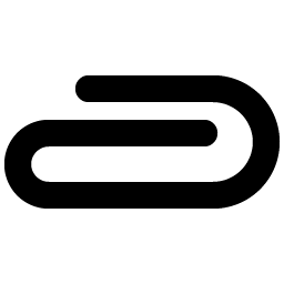 paperclip horizontal bold icon