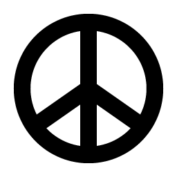 peace bold icon