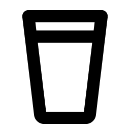 pint glass bold icon