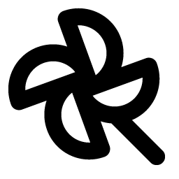 pinwheel bold icon