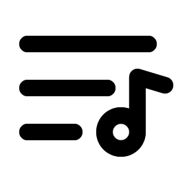 playlist bold icon