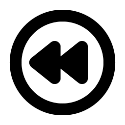 rewind circle bold icon