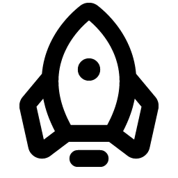 rocket bold icon
