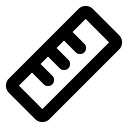 ruler bold icon