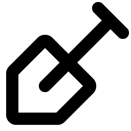 shovel bold icon