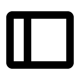 sidebar simple bold icon