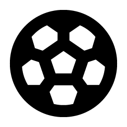 soccer ball bold icon