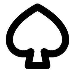 spade bold icon