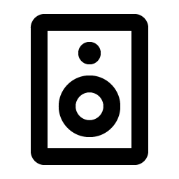 speaker hifi bold icon