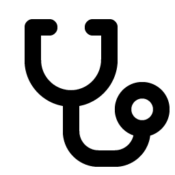 stethoscope bold icon