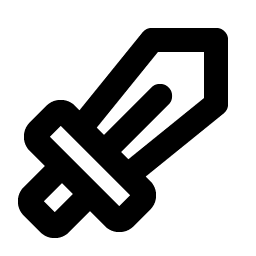 sword bold icon