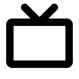television simple bold icon
