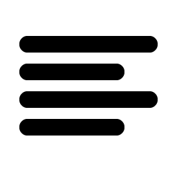 text align left bold icon