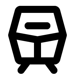 train regional bold icon