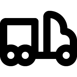 truck trailer bold icon