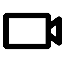 video camera bold icon