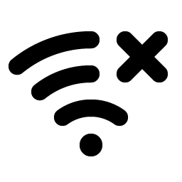 wifi x bold icon