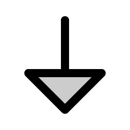 arrow down duotone icon