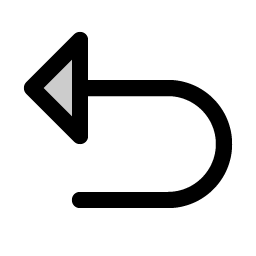 arrow u up left duotone icon