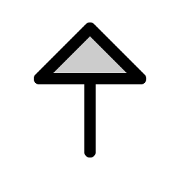 arrow up duotone icon