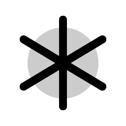 asterisk duotone icon