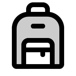 backpack duotone icon