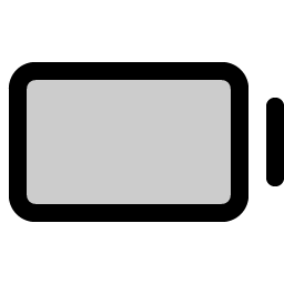 battery empty duotone icon