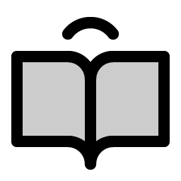 book open user duotone icon