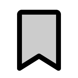 bookmark simple duotone icon