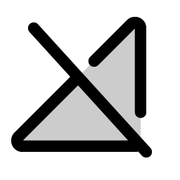 cell signal slash duotone icon