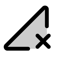 cell signal x duotone icon