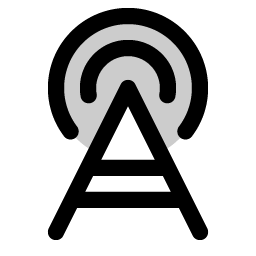 cell tower duotone icon