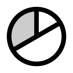 chart pie duotone icon