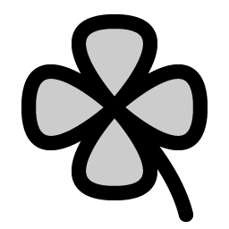 clover duotone icon