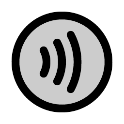 contactless payment duotone icon