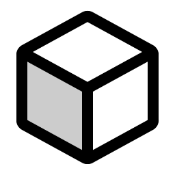 cube duotone icon